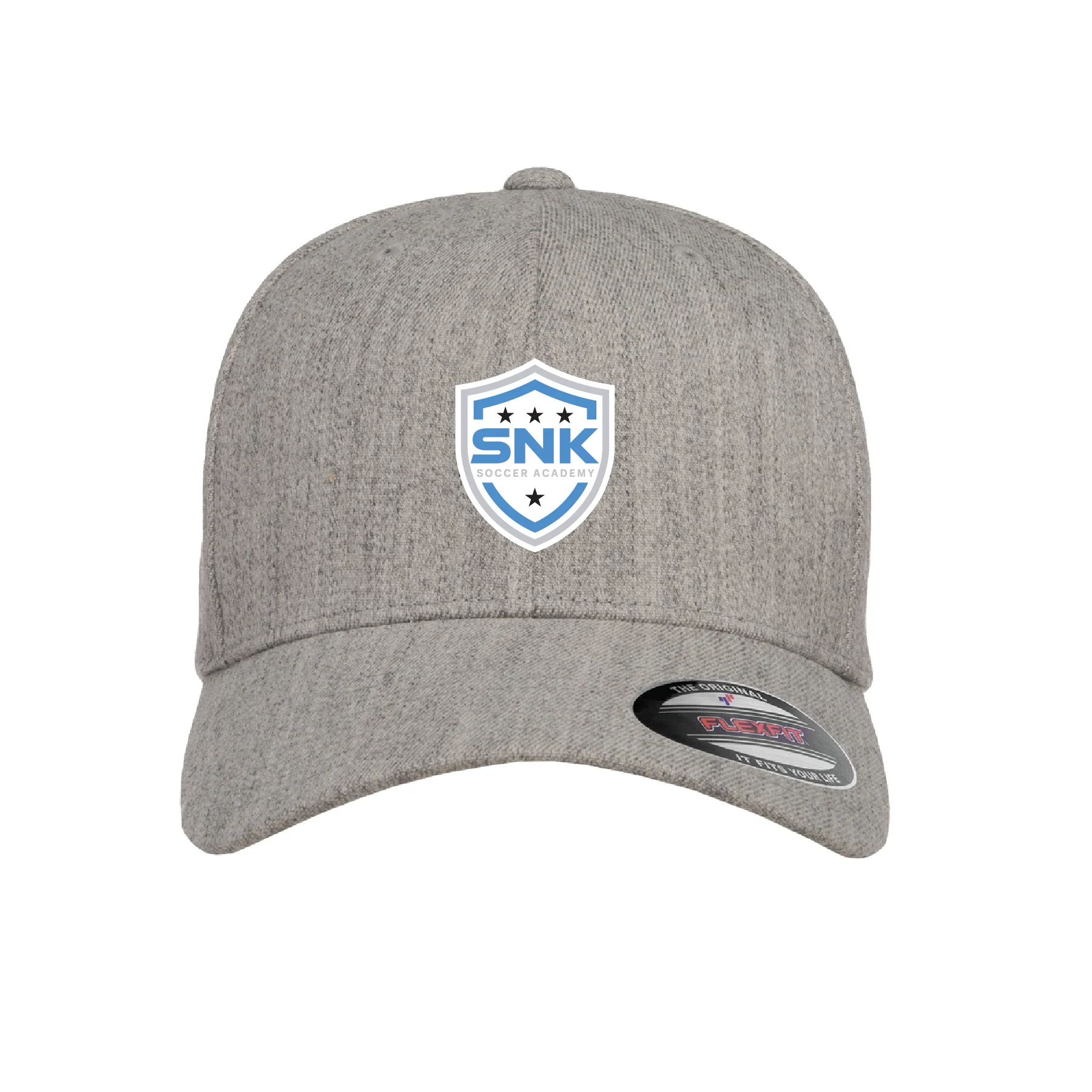 SNK Flexfit Wool Blend Fitted Cap Heather Grey