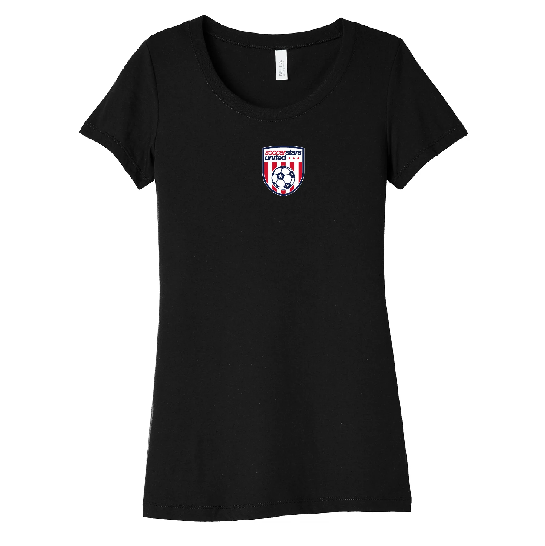 Soccer Stars United Wichita Crest Short Sleeve Triblend Black T-Shirt - Youth/Men's/Women's - Image 2