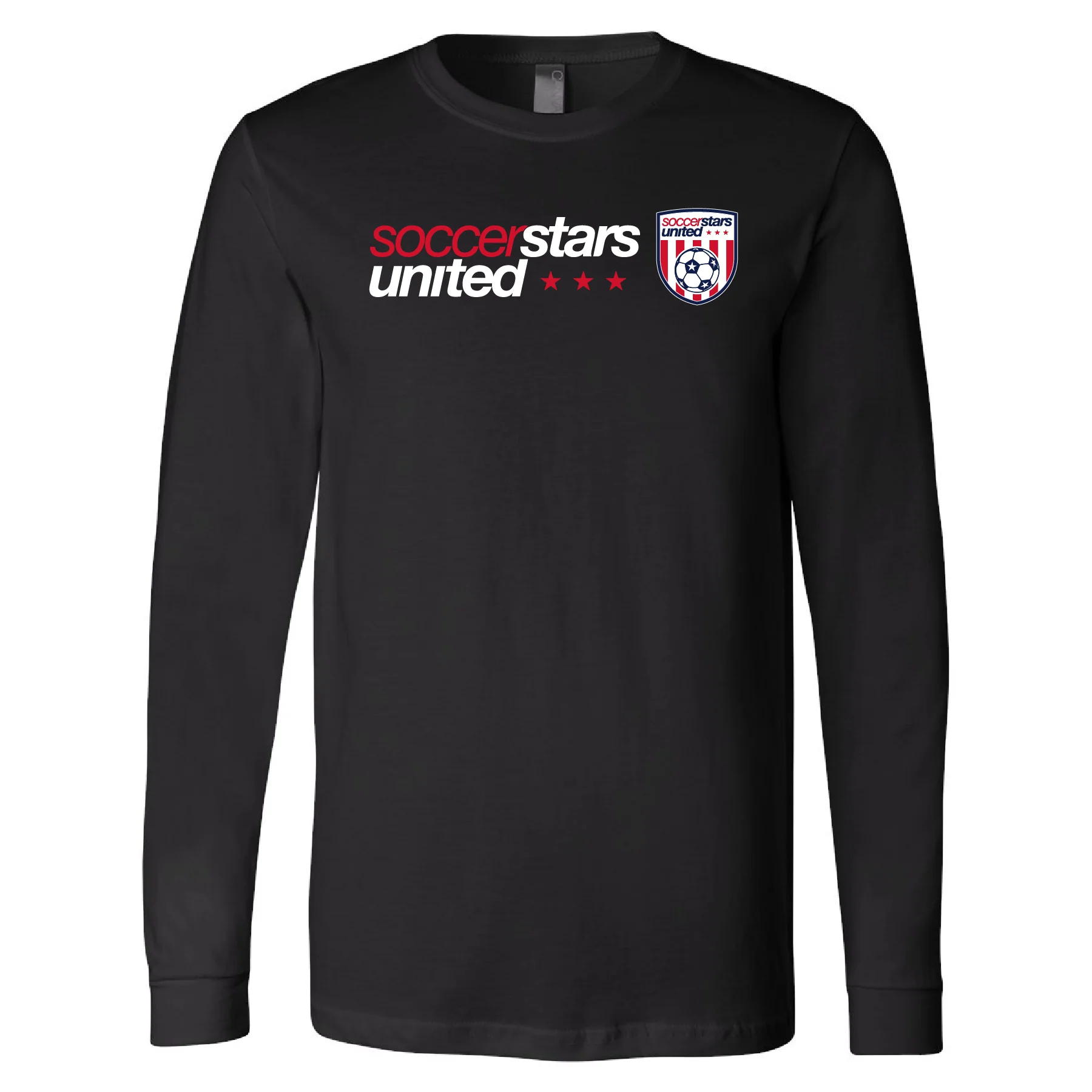 Soccer Stars United New York Supporters Long Sleeve Triblend T-Shirt in Black - Youth/Adult