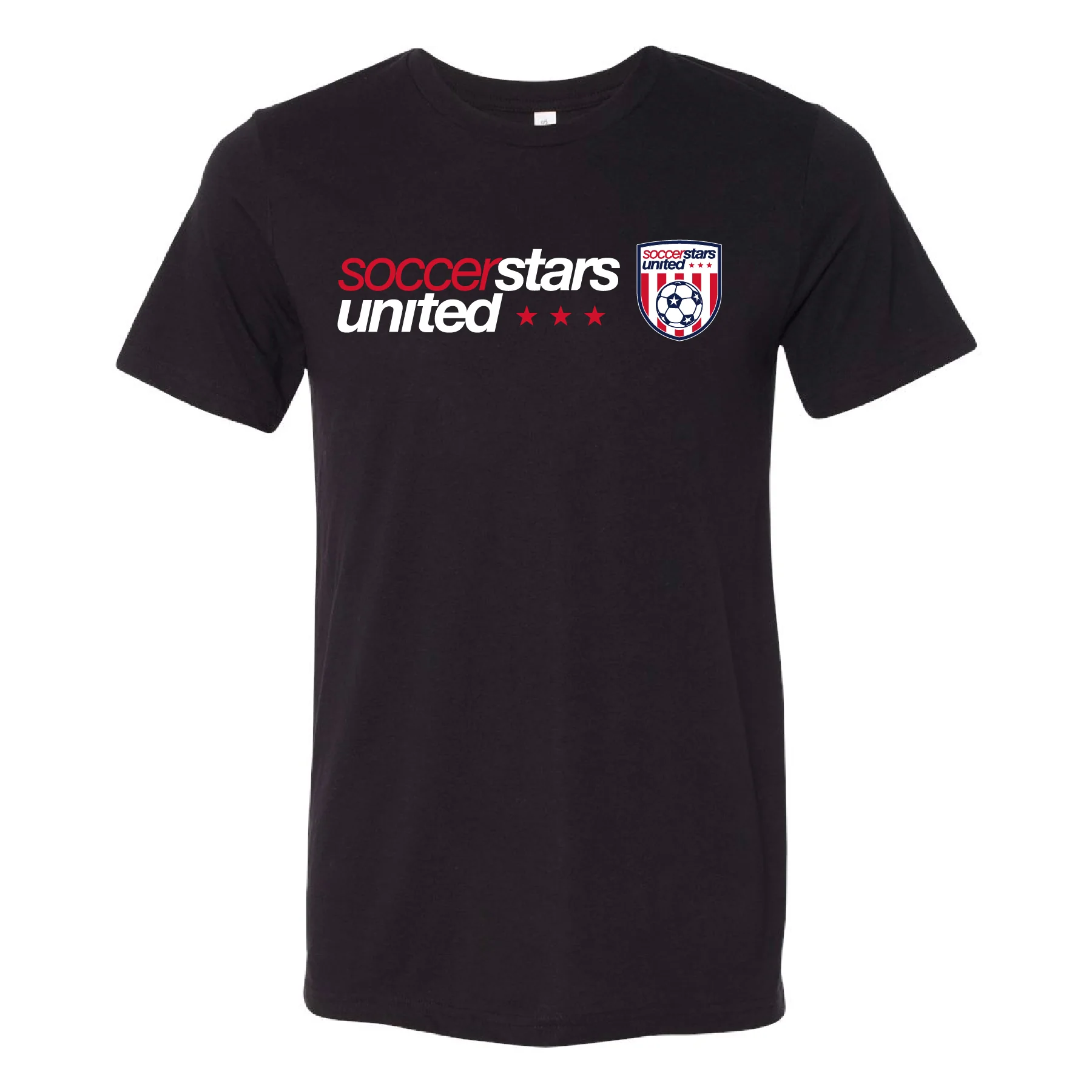 Soccer Stars United New York Supporters Short Sleeve Triblend Black T-Shirt - Youth/Men's/Women's