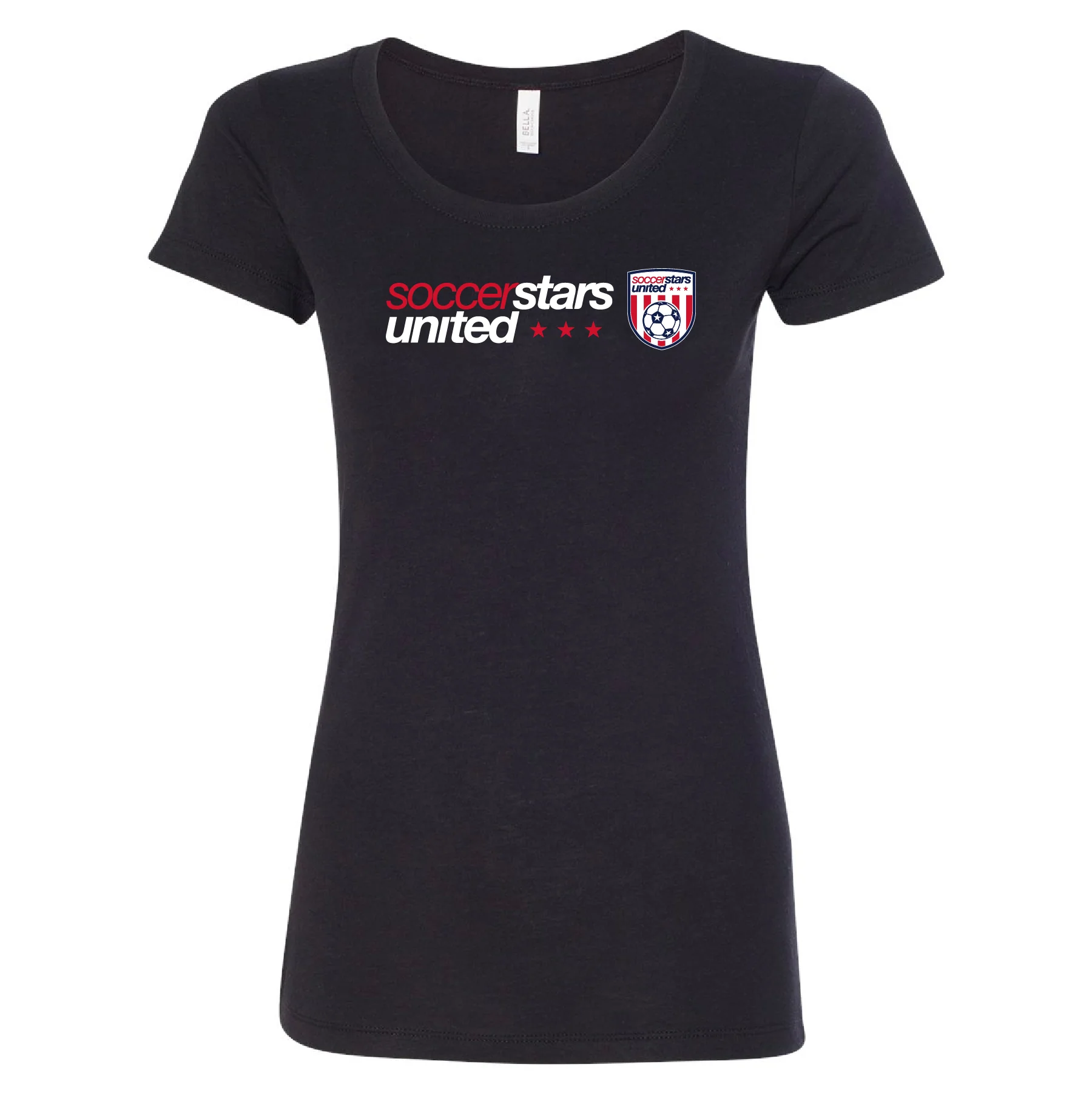 Soccer Stars United New York Supporters Short Sleeve Triblend Black T-Shirt - Youth/Men's/Women's - Image 2