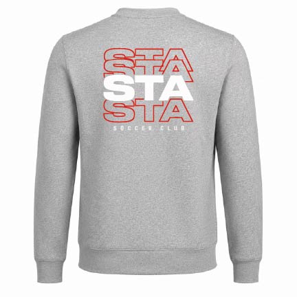 STA Boys ECNL Nike Icon Team Club Fleece Sweatshirt Grey - Image 2