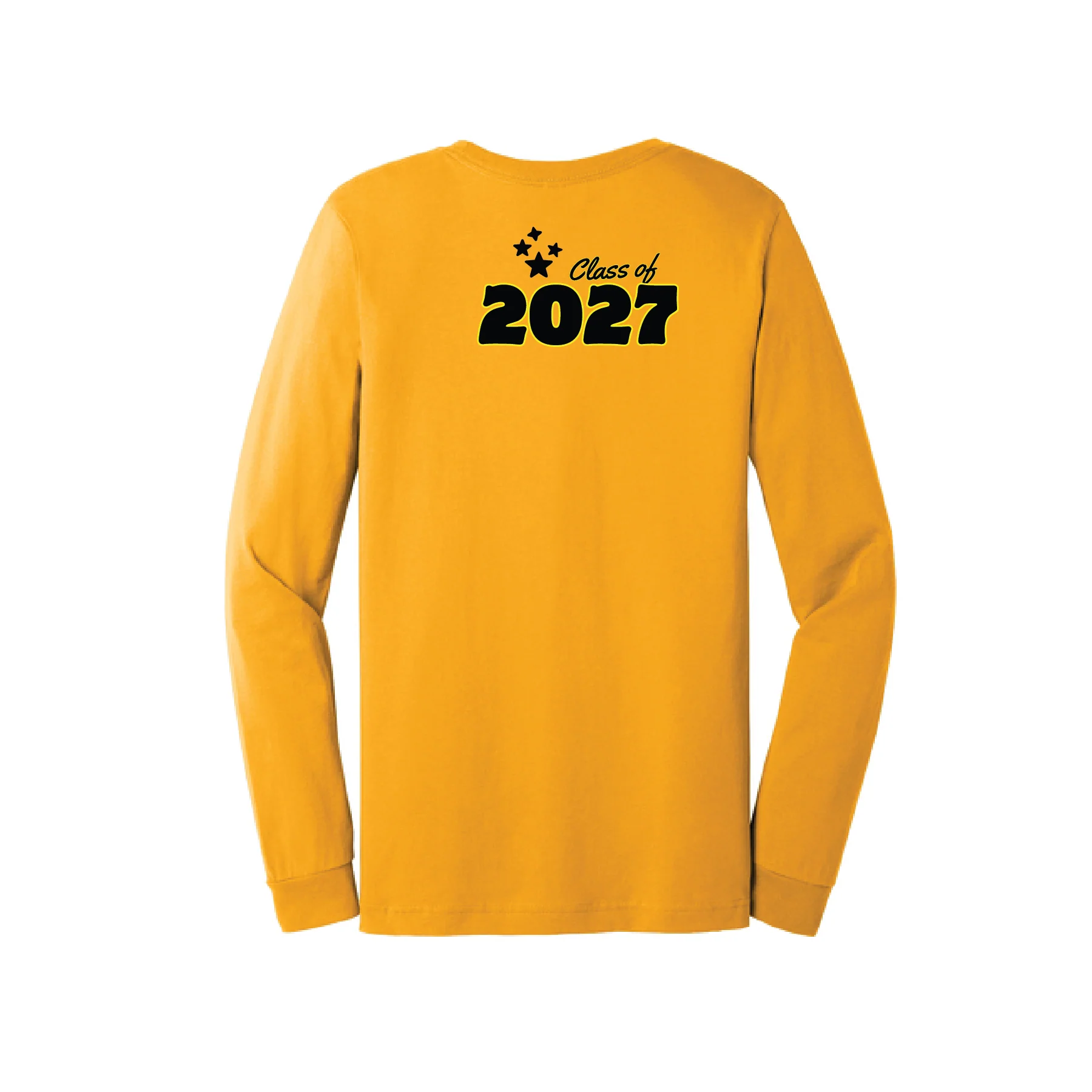 STARS Bella Canvas LS Tee Gold - Image 3
