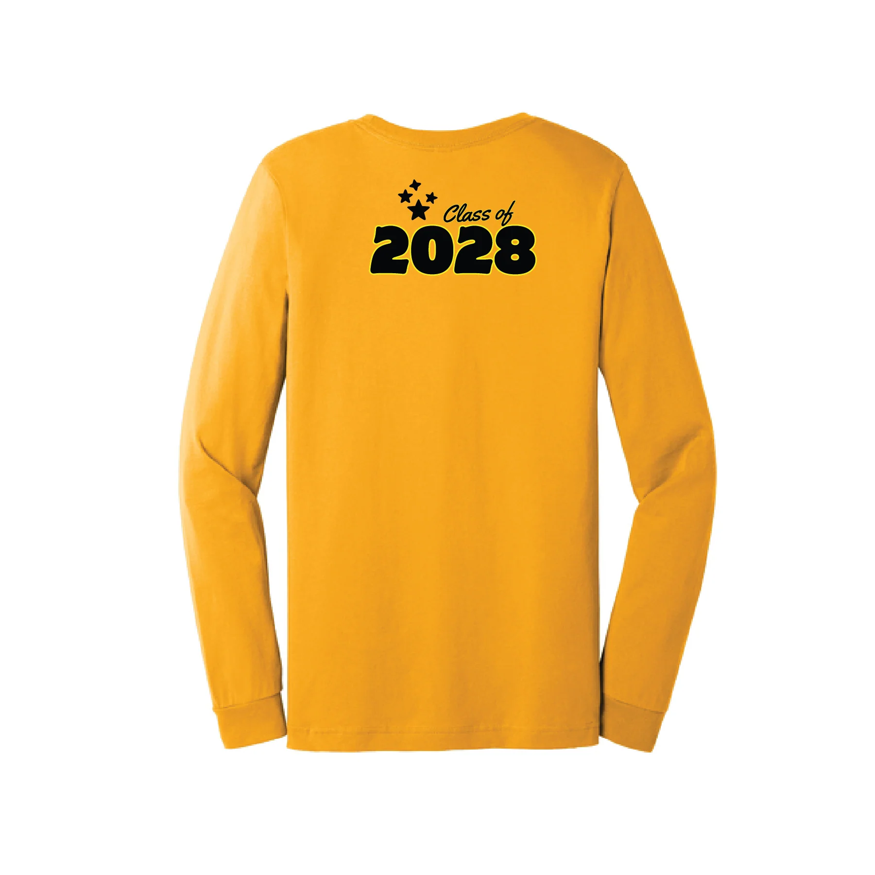 STARS Bella Canvas LS Tee Gold - Image 4