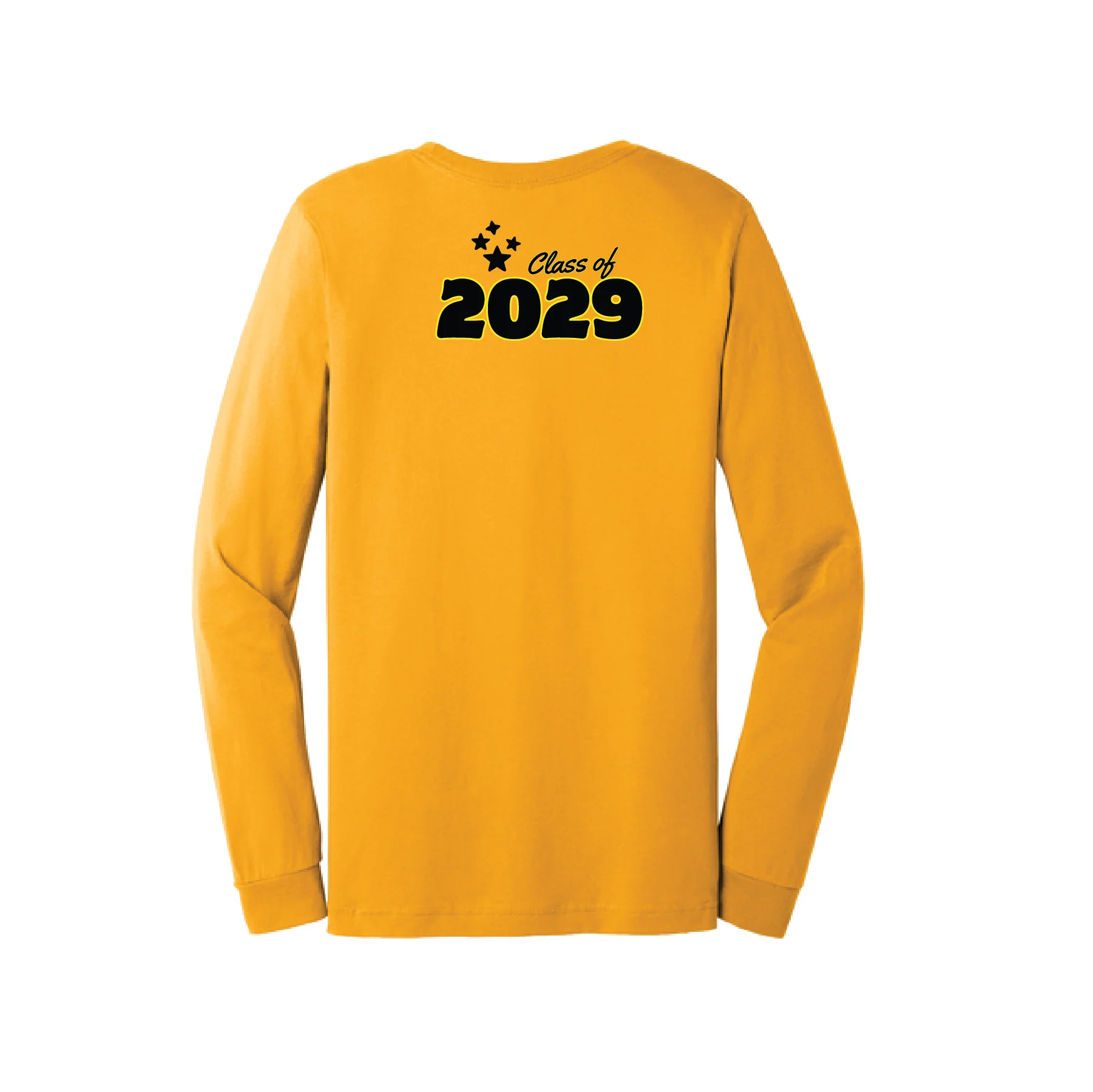STARS Bella Canvas LS Tee Gold - Image 5