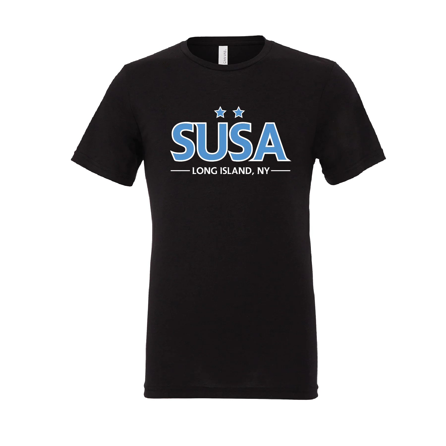 SUSA New England RL (Club Name) Bella + Canvas Short Sleeve Triblend T-Shirt Solid Black