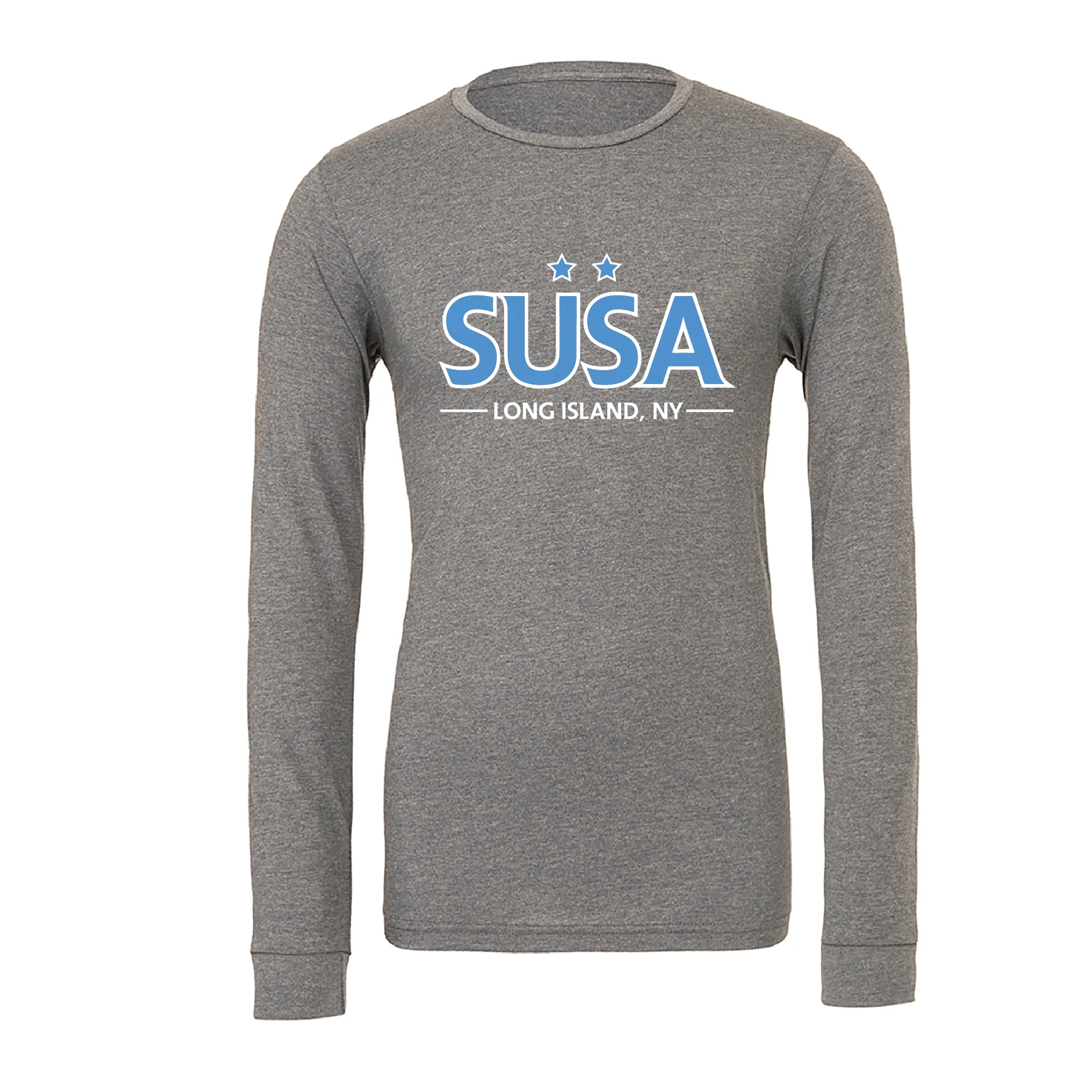 SUSA New England RL (Transfer) Bella + Canvas Long Sleeve Triblend T-Shirt Grey