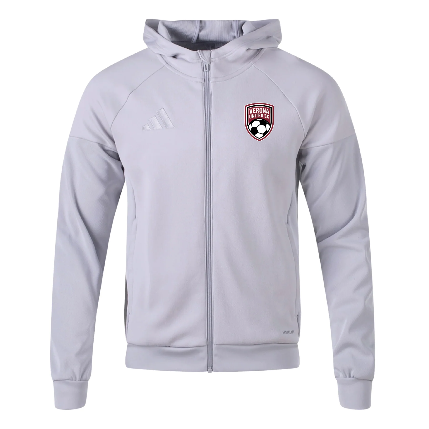 Verona Tiro 25 Full-Zip Hoodie Light Grey